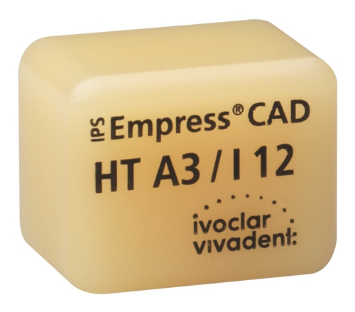 IPS EMPRESS CAD HT (Haute Translucidité) I12 La boîte de 5, I12 A-D 42-1353