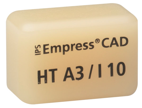 IPS EMPRESS CAD HT (Haute Translucidité) I10 La boîte de 5, I10 A-D 42-1344