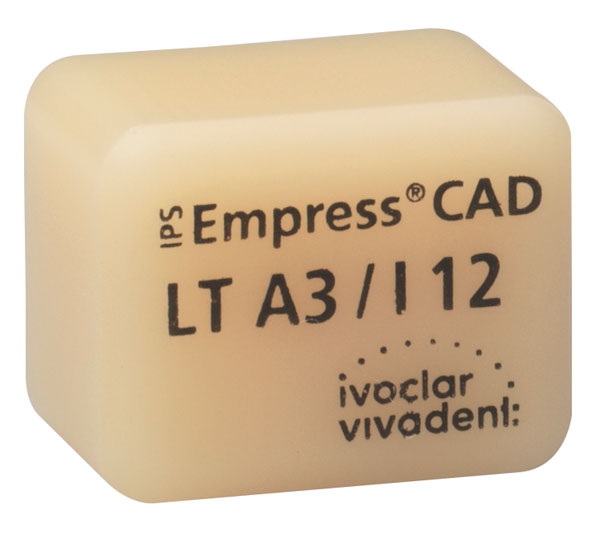 IPS EMPRESS CAD LT (Basse Translucidité)  I12 La boîte de 5, I12 A-D 42-1385